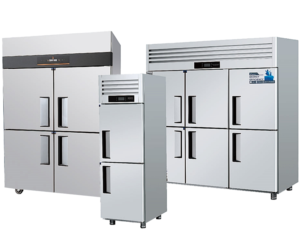 Réfrigérateur commercial vertical à refroidissement direct en acier inoxydable