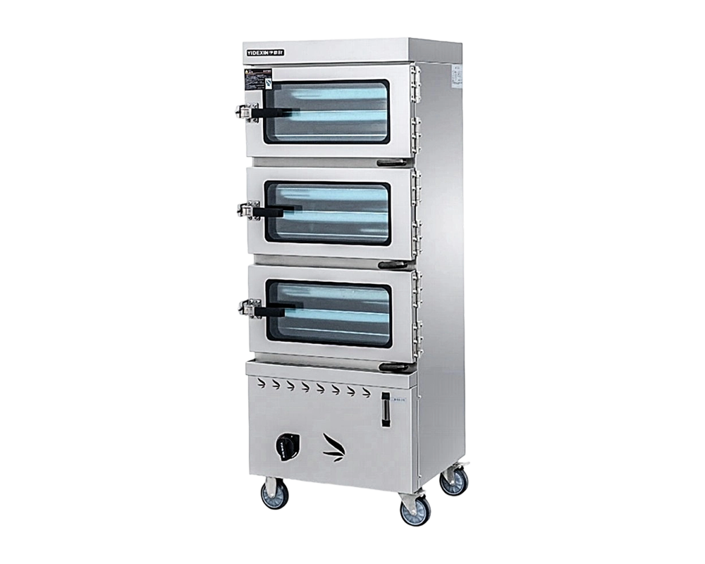 Armoire de cuisson à la vapeur de riz au gaz naturel multicouche